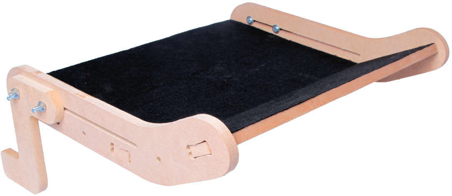 Cama Janeleira Kroco Natural com Carpete Preto para Gatos - Tam. Único