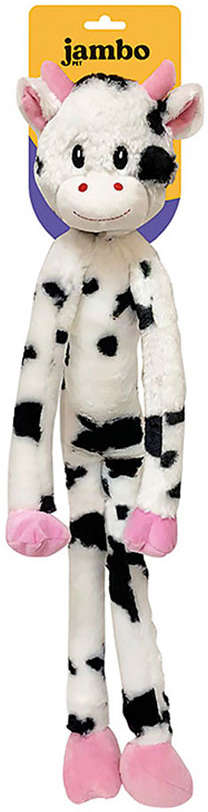 Brinquedo Mordedor Pelúcia Longleg Vaca - Tam. Único