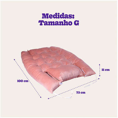 Colchão Meau Luxo Rosa - Tam. G