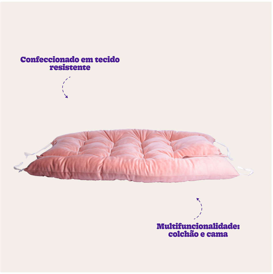 Colchão Meau Luxo Rosa - Tam. G