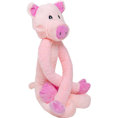 Brinquedo Mordedor Pelúcia Longleg Porco