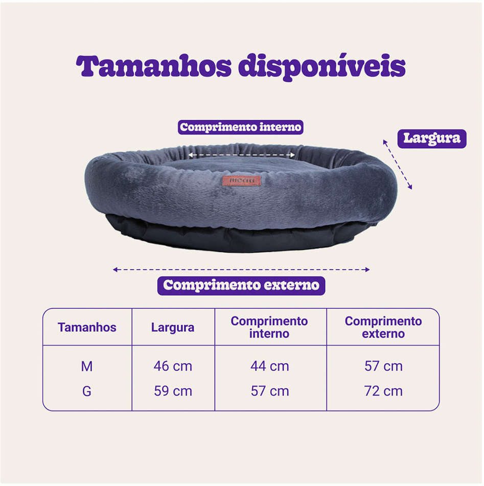 Cama Meau Paris Cinza - Tam. M
