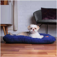 Almofada Kroco Retangular Lisa Microfibra Azul - Tam. 06