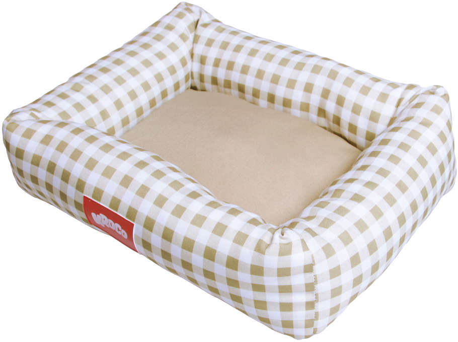 Cama Kroco Xadrez Cáqui - Tam. M
