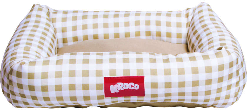 Cama Kroco Xadrez Cáqui - Tam. M