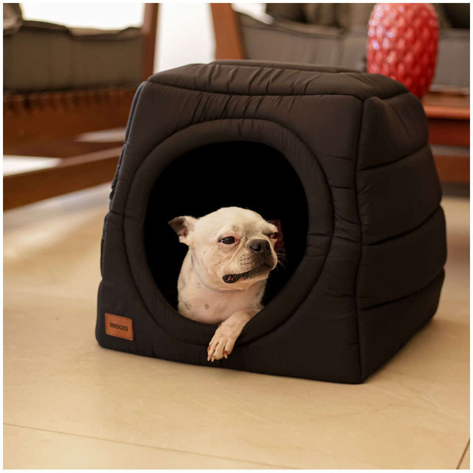 Cama Meau Toca Iglu Preto - Tam. P