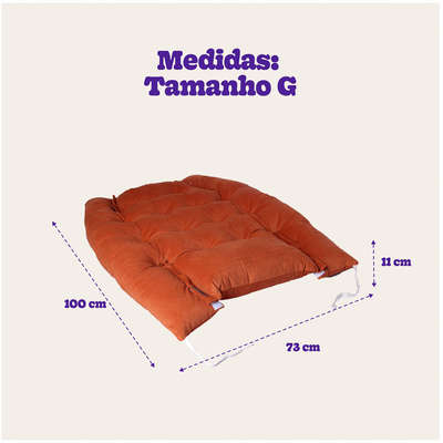 Colchão Meau Luxo Terracota - Tam. G