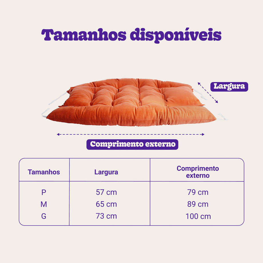 Colchão Meau Luxo Terracota - Tam. G