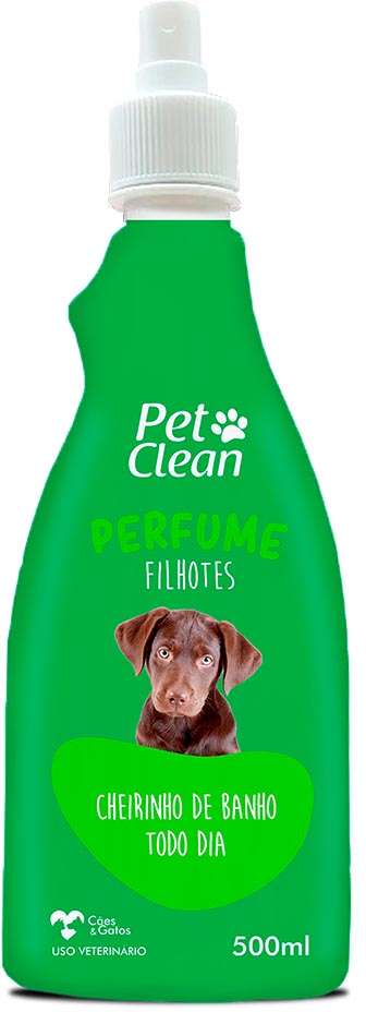 Perfume Pet Clean Filhotes para Cães e Gatos - 500 mL