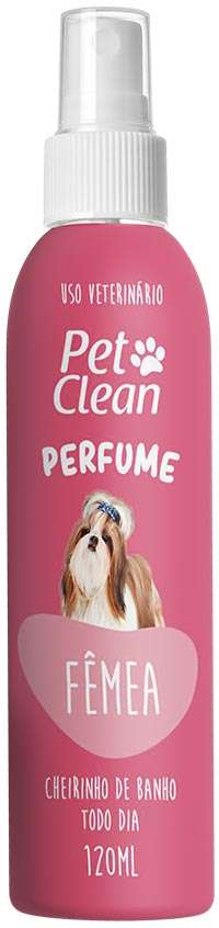 Perfume Pet Clean Fêmea para Cães e Gatos - 120 mL