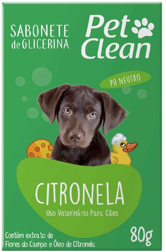 Sabonete Pet Clean Citronela - 80 g
