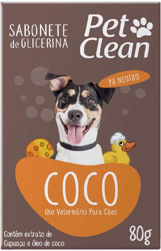 Sabonete Pet Clean Coco - 80 g