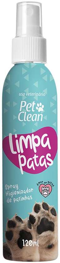 Spray Higiênizador Pet Clean Limpa Patas - 120 mL