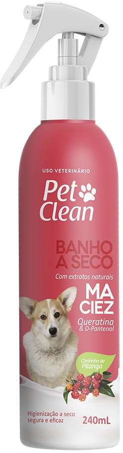 Banho a Seco Pet Clean Maciez Pitanga - 240 mL