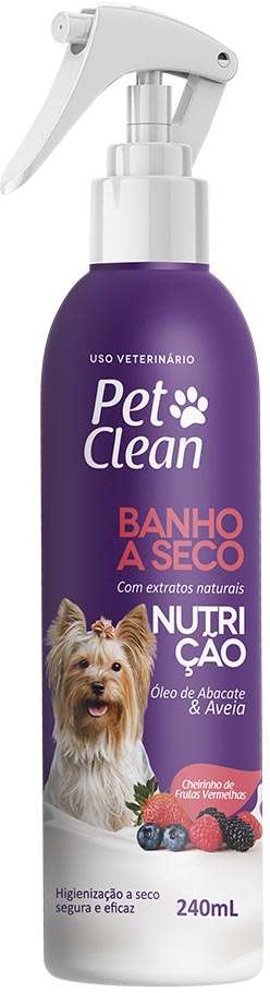 Banho a Seco Pet Clean Nutrição Frutas Vermelhas - 240 mL
