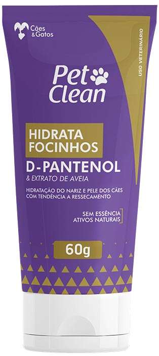 Hidrata Focinhos Pet Clean D-Pantenol e Extrato de Aveia - 60 g