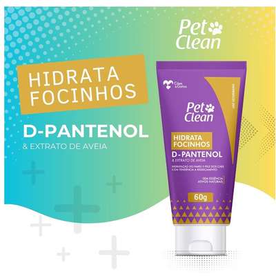 Hidrata Focinhos Pet Clean D-Pantenol e Extrato de Aveia