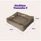 Cama Kroco Retangular Cáqui - Tam. P
