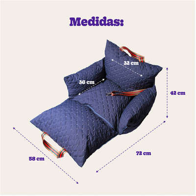 Cama Fábrica Pet Multi Bag D Matelasse Cinza