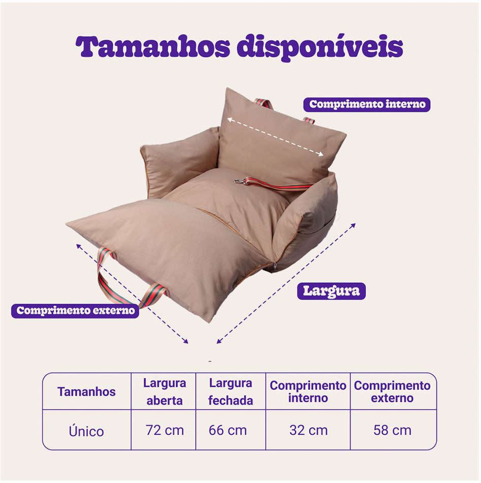 Cama Fábrica Pet Multi Bag D Acqua Caqui - Tam. Único