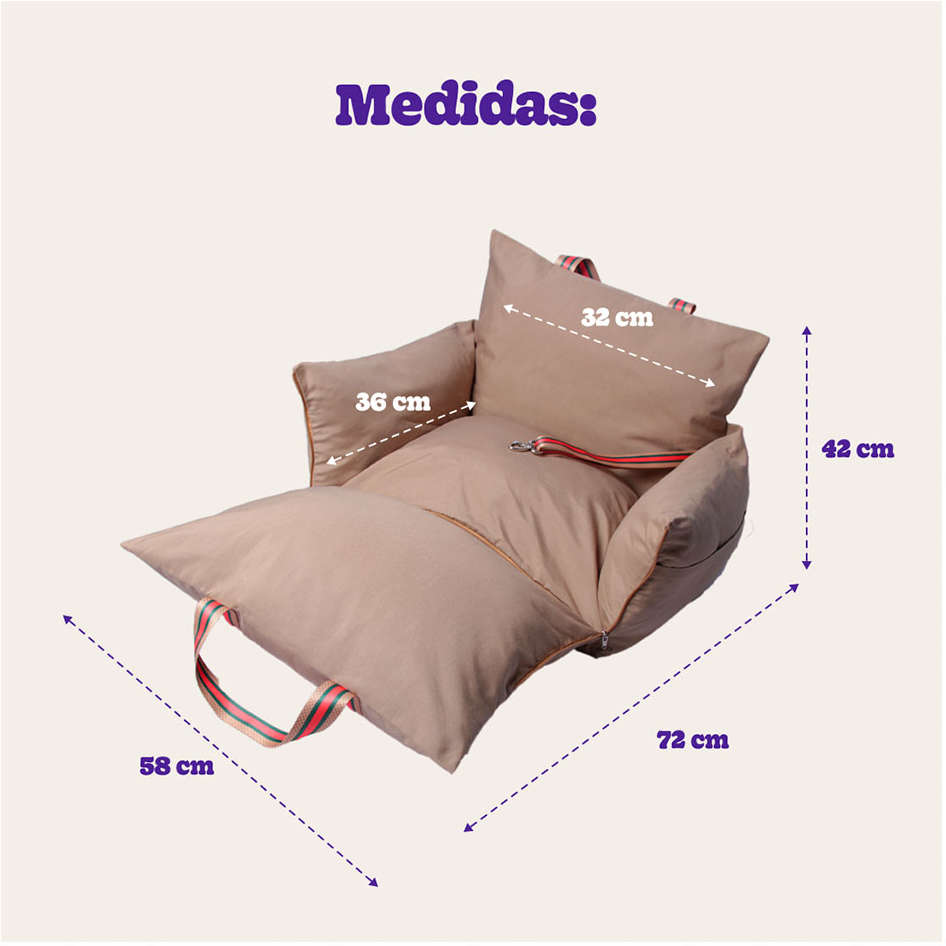 Cama Fábrica Pet Multi Bag D Acqua Caqui - Tam. Único