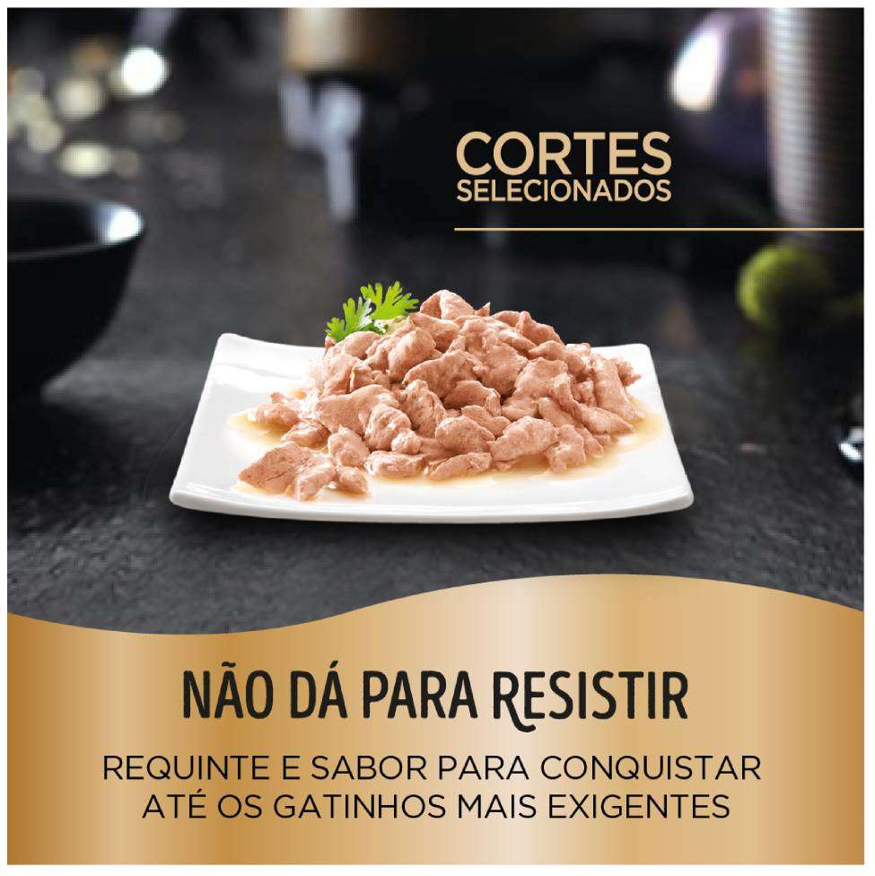Ração Úmida Sheba Sachê Cortes Selecionados Sabor Atum Marinado para Gatos Filhotes - 85 g