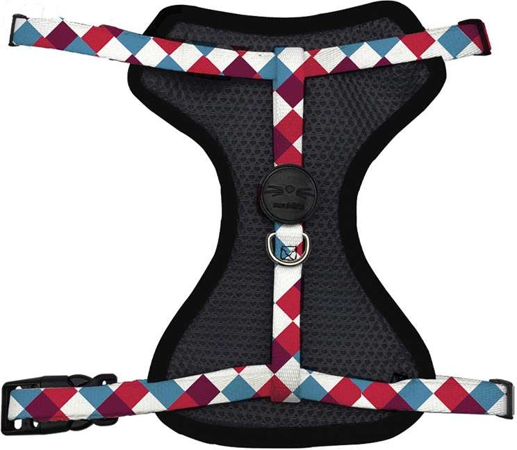 Conjunto Peitoral Style Mesh e Guia Chique para Gatos - Tam. Único