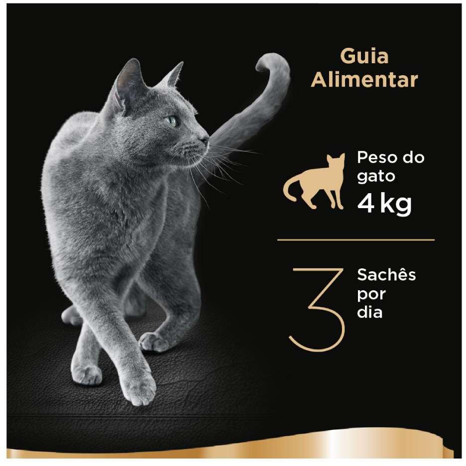 Ração Úmida Sheba Sachê Cortes Selecionados Sabor Carne ao Molho para Gatos Adultos - 85 g - 60 Unidades
