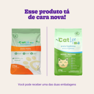 Areia Higiênica Cat Life Bio Média Menos Rastro - 2Kg