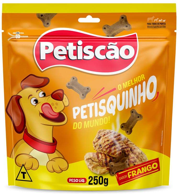 Bifinho Petiscão para Cães Adultos Sabor Frango - 250g