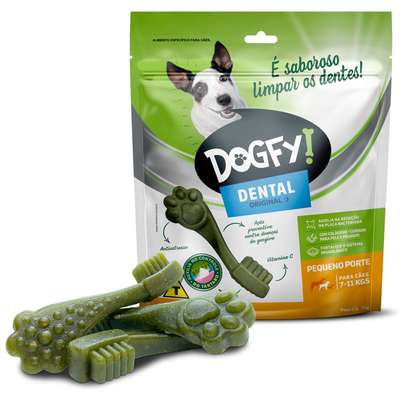 Petisco Dogfy para Cães Adultos Porte Pequeno Sabor Menta - 5 Unidades