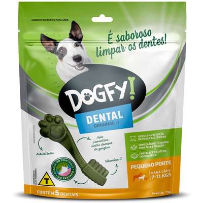 Petisco Dogfy para Cães Adultos Porte Pequeno Sabor Menta - 5 Unidades