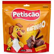 Bifinho Petiscão para Cães Adultos Sabor Carne Fino - 500g