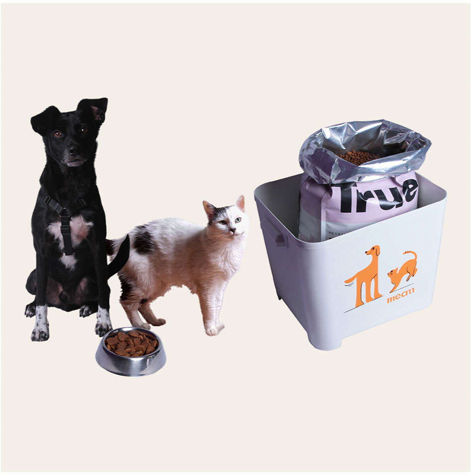Porta Ração Meau Gelo para Cães e Gatos - 15Kg