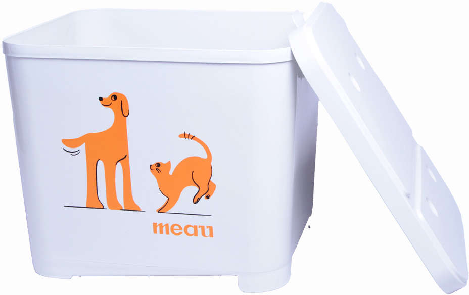 Porta Ração Meau Gelo para Cães e Gatos - 15Kg