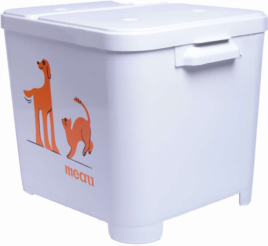 Porta Ração Meau Gelo para Cães e Gatos - 15Kg