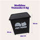 Porta Ração Kroco Pet Food Preto - 6 Kg