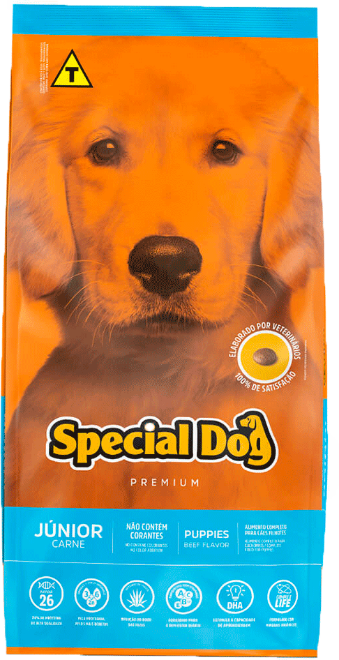 Ração Special Dog Júnior Premium Carne para Cães Filhotes - 15Kg