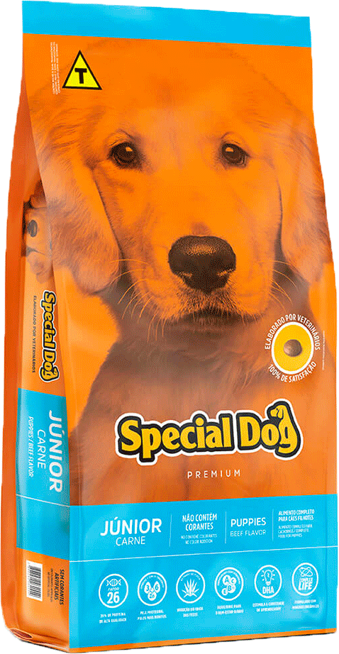 Ração Special Dog Júnior Premium Carne para Cães Filhotes - 15Kg