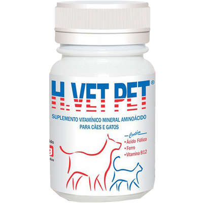 Suplemento Alivet H. Vet Pet 60 Comprimidos