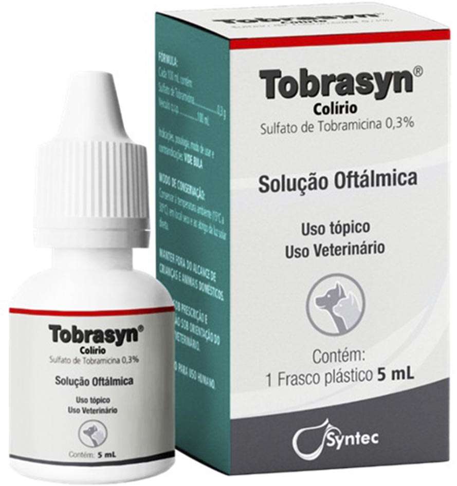 Colírio Syntec Tobrasyn para Cães e Gatos - 5 mL