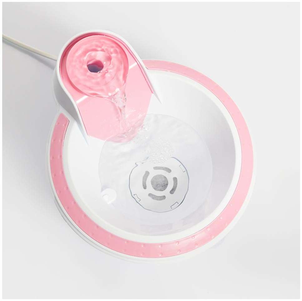 Fonte Bebedouro Meau Clássica Rosa - Bivolt