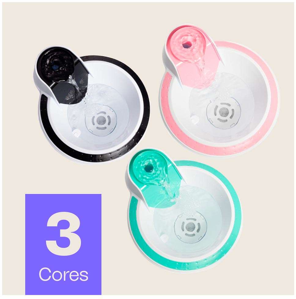 Fonte Bebedouro Meau Kit Cores (Verde Tiffany, Rosa e Preto) - Bivolt