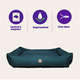Cama Pacco Puppy King Ecotec Lisa Verde para Cães