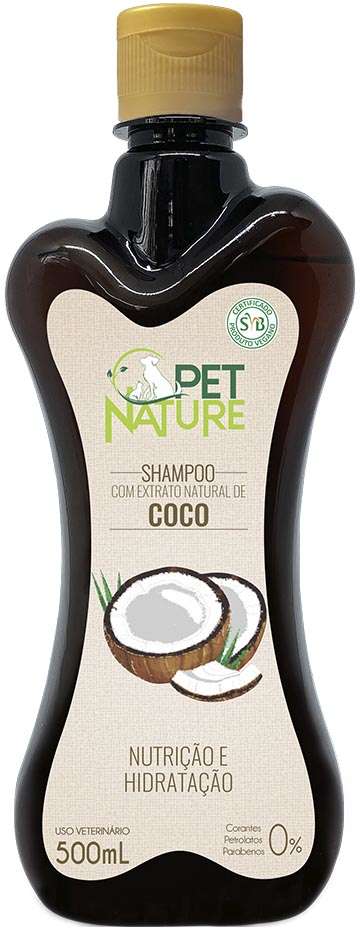 Shampoo Petbrilho Natureza de Coco - 500 mL