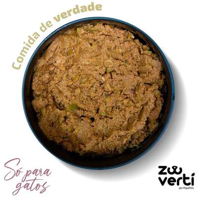 Alimento Natural Papapets Zooverti Só para Gatos