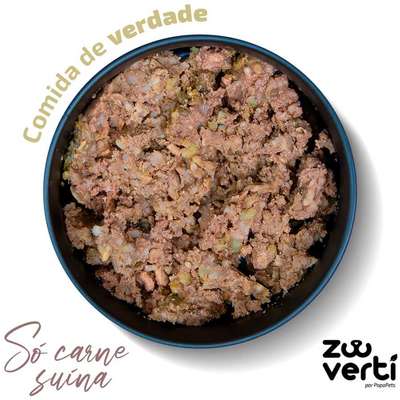 Alimento Natural Papapets Zooverti Só Carne Suína para Cães