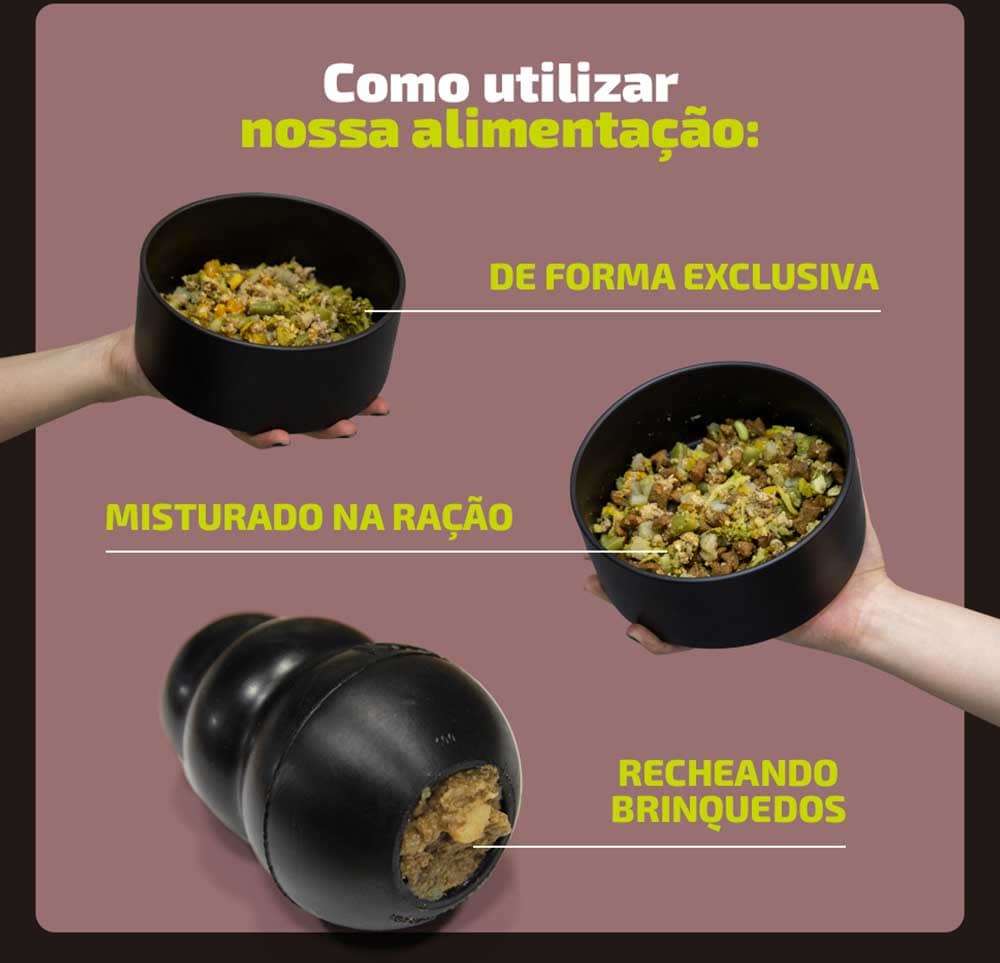Alimento Natural Papapets Zooverti Só Carne Suína para Cães - 300 g
