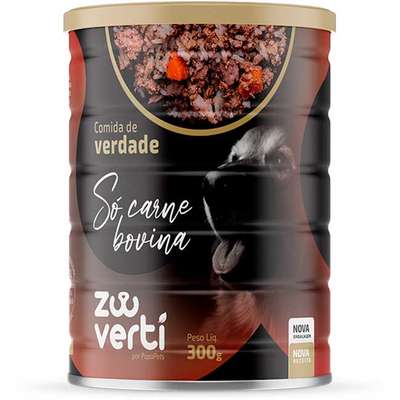 Alimento Natural Papapets Zooverti Só Carne Bovina para Cães