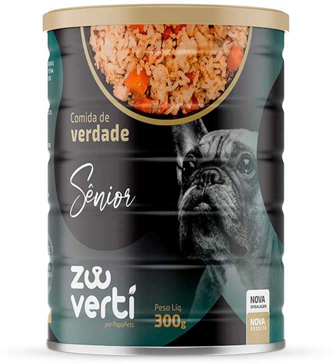 Alimento Natural Papapets Zooverti Sênior para Cães - 300 g